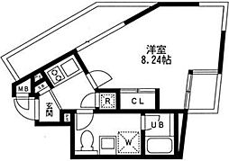 i-LAND渋谷東 1Kの間取図画像