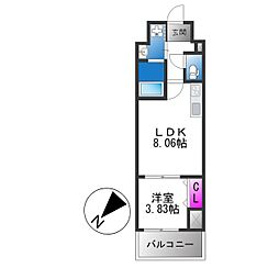FREEDOM residence堺寺地町 1LDKの間取図画像