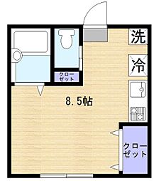 DAZA ワンルームの間取図画像