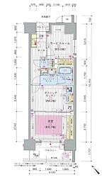 エステムプラザ川崎 2DKの間取図画像