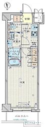 ルーブル川崎中丸子参番館 2階1Kの間取り