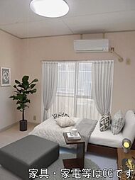 調布ハイムピア 2階1Kのリビング/ダイニング