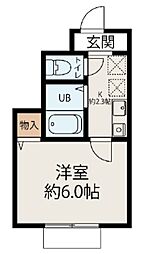 ソフィアエムズ 1Kの間取図画像