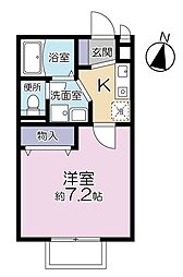 K・メゾン 1Kの間取図画像