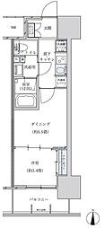 パークアクシス名古屋山王 1DKの間取図画像