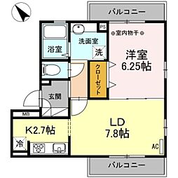 間取図画像 1LDK