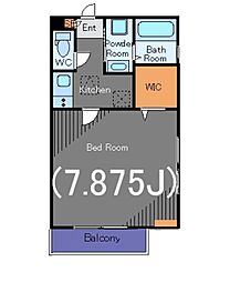 アイショウセレハウス西品川 1Kの間取図画像