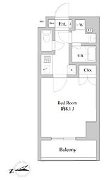 パストラル田端 3階1Kの間取り