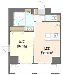 アルプ東葛西 3階1LDKの間取り