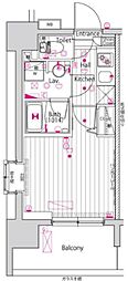 ガーラ・プレシャス大森 1Kの間取図画像