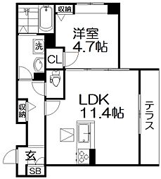間取図画像 1LDK