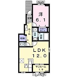 間取図画像 1LDK