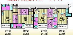 川越市南台2丁目アパート 1LDKの間取図画像