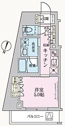 アークマーク方南町sta. 2階1Kの間取り
