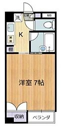 小田急小田原線 狛江駅 徒歩8分の賃貸マンション 1階1Kの間取り