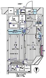 MAINSTAGE板橋WEST 1DKの間取図画像