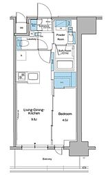ルフォンプログレ秋葉原マークス 12階1LDKの間取り