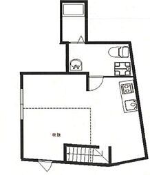 ガーデン笹塚 3階ワンルームの間取り