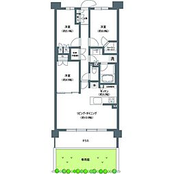 パークホームズ杉並善福寺川緑地 3LDKの間取図画像