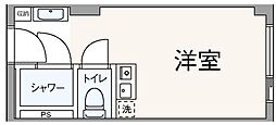 六本木ユニハウス ワンルームの間取図画像