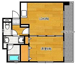 千早シャトー 1LDKの間取図画像