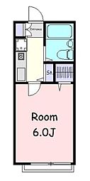 ブルックハイム 1Kの間取図画像