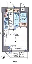 ミューズ両国 3階1Kの間取り