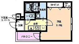 フジパレス千林大宮 1Kの間取図画像