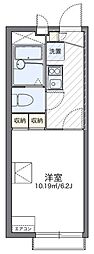 レオパレス匠 2階1Kの間取り