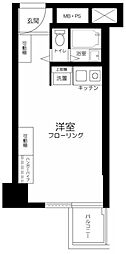 ソフトタウン赤坂 ワンルームの間取図画像