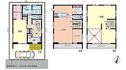 瑞江貸家 1階2LDKの間取り