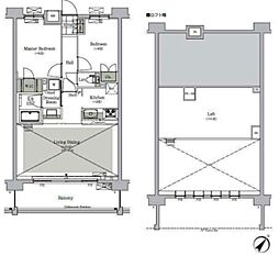 ParkCube西ヶ原STAGE 2LDKの間取図画像