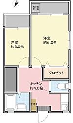 コンフォート東尾久 2Kの間取図画像