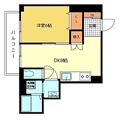 高円寺サマリヤマンション 1DKの間取図画像