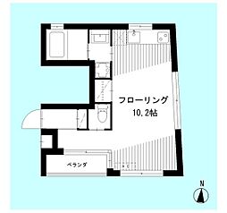 NEXUSヴァンヴェール ワンルームの間取図画像