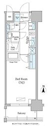 Urbanex深川住吉 1Kの間取図画像