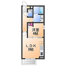ニーギルボンラ 1LDKの間取図画像