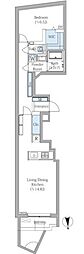 ビバリーホームズ代官山 1LDKの間取図画像