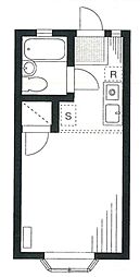 グリーンコート新高円寺 1Kの間取図画像