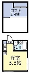 myplan中野坂上 ワンルームの間取図画像