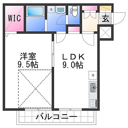 ブルーメ鷺ノ森_間取り_0
