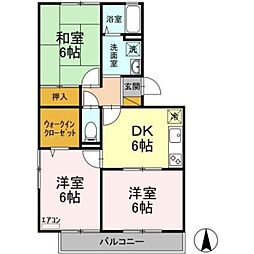 間取図画像 3DK