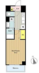 ルピナス 1Kの間取図画像