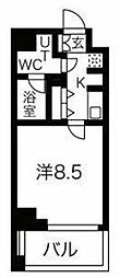 アイルイムーブル西大島 1Kの間取図画像