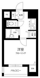 都営浅草線 東日本橋駅 徒歩1分の賃貸マンション 11階1Kの間取り