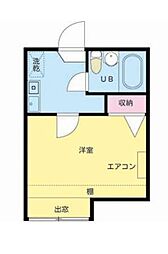 ソフィア一之江B 1Kの間取図画像