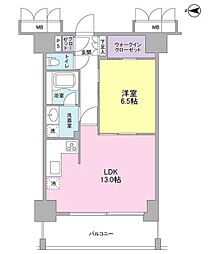 サウンド立石 1LDKの間取図画像