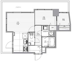 レジデンス渋谷富ヶ谷 7階1SLDKの間取り