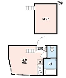 ベラカーサ横浜 ワンルームの間取図画像