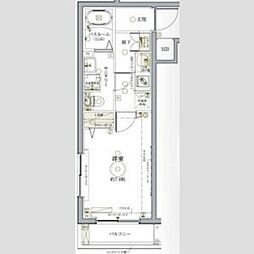 クレヴィスタ練馬武蔵関 3階1Kの間取り
